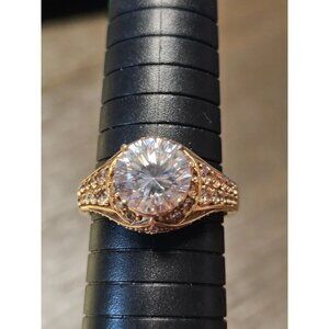 925 Sterling Silver Quartz Ring Size 12 - 8.03g